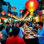 수제맥주와 소비자 심리 - Craft Beer Tasting Event**

"A vibrant outdoor craft beer tasting event in Hanoi's Old Quarter. Focu...